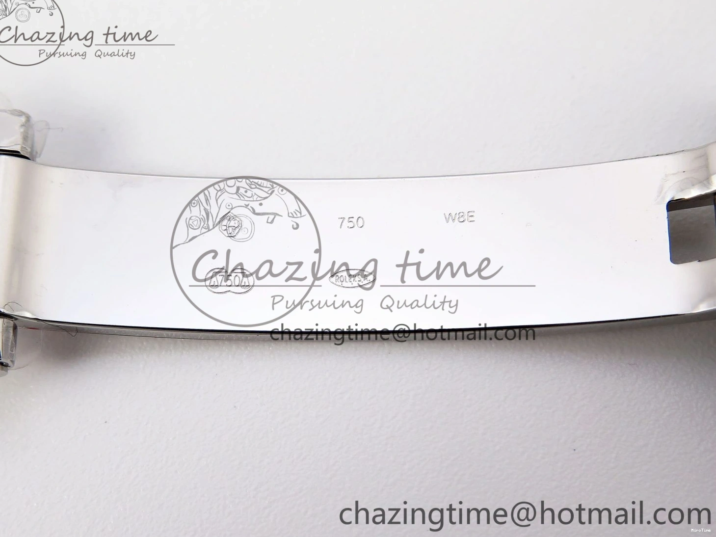 MiroTime 0426 QuickDry DayDate 40 SS GSF Gain Weight Blue Roman Dial Diamonds Bezel on President Bracelet A 1917